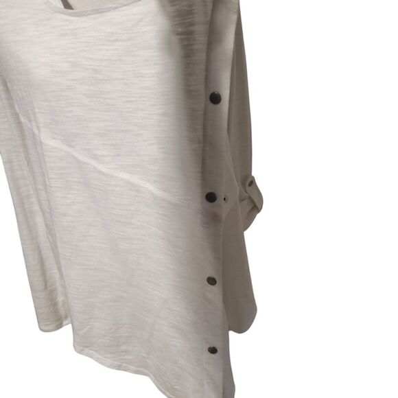 Armani Exchange White Hooded Snap Wrap Sweater Womens XS - Picture 12 of 12